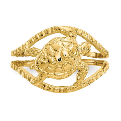 14K Gelbgold Schildkröten-Zehenring