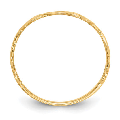 14K Gelbgold Polierter Mama-Ring