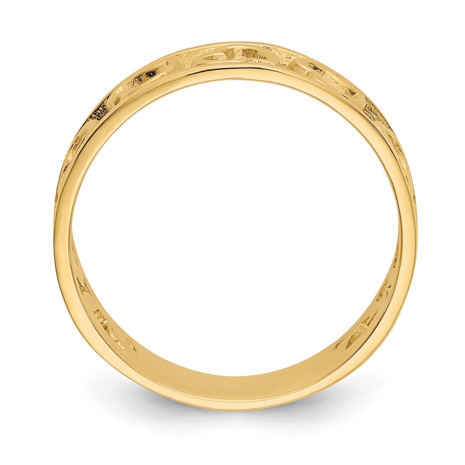 14K Gelbgold Herzring