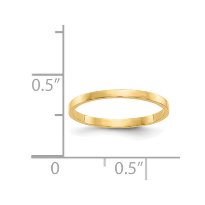 14K Gelbgold Hochglanzpolierter Ring für Kinder