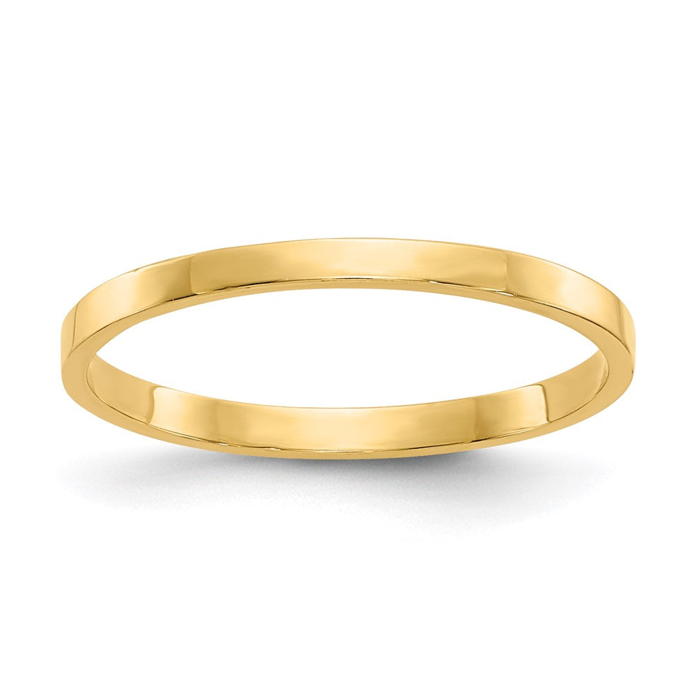 14K Gelbgold Hochglanzpolierter Ring für Kinder