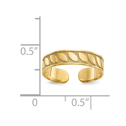 14K Gelbgold Zehenring