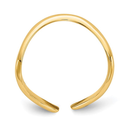 14K Gelbgold Poliert Zehenring