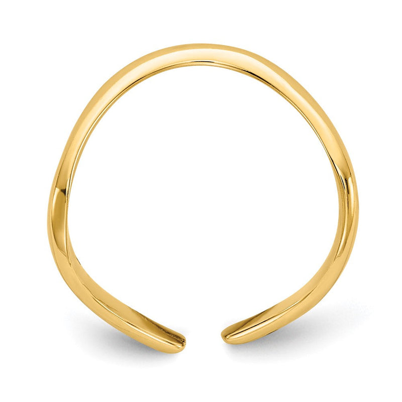 14K Gelbgold Poliert Zehenring
