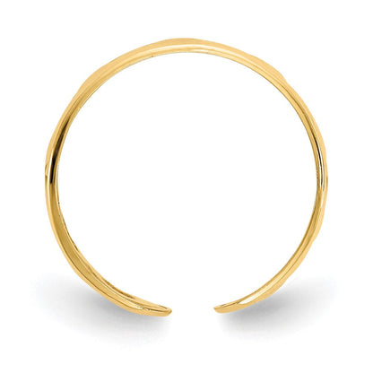 14K Gelbgold Herz-Zehenring