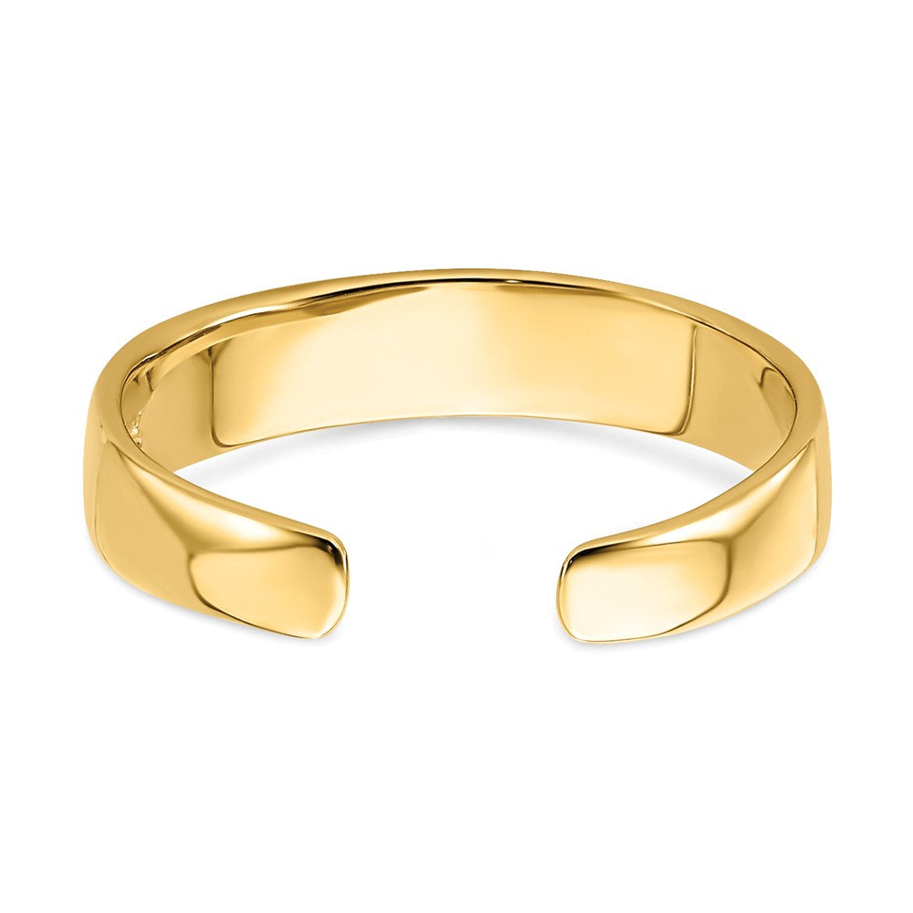 14K Gelbgold Verstellbar Poliert Ring Zehenring