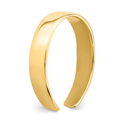 14K Gelbgold Verstellbar Poliert Ring Zehenring