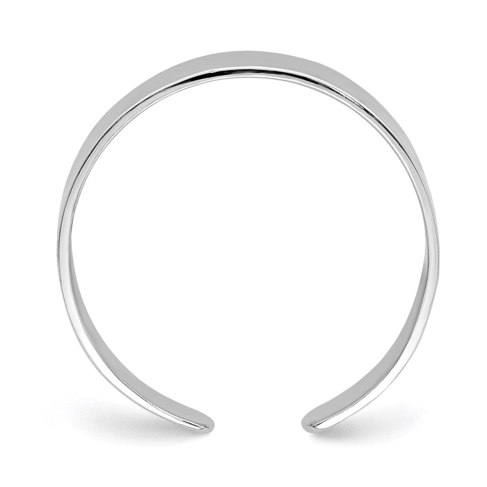 14K Weißgold Poliert Verstellbar Zehenring