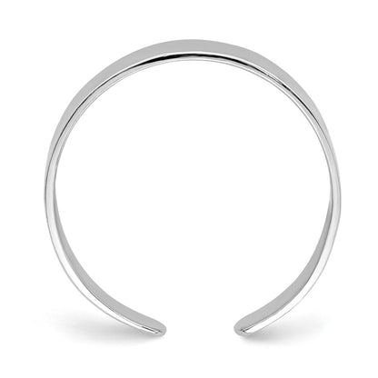 14K Weißgold Poliert Verstellbar Zehenring