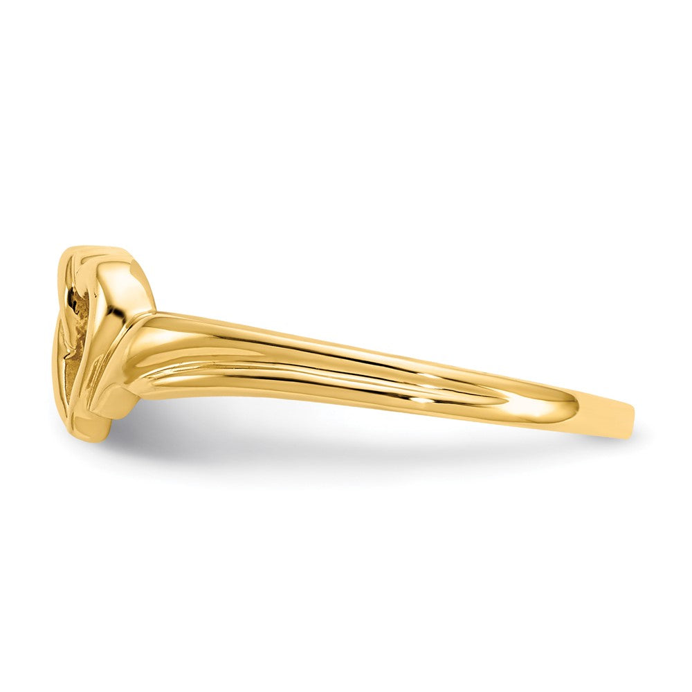 14K Gelbgold Herzring
