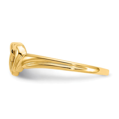 14K Gelbgold Herzring