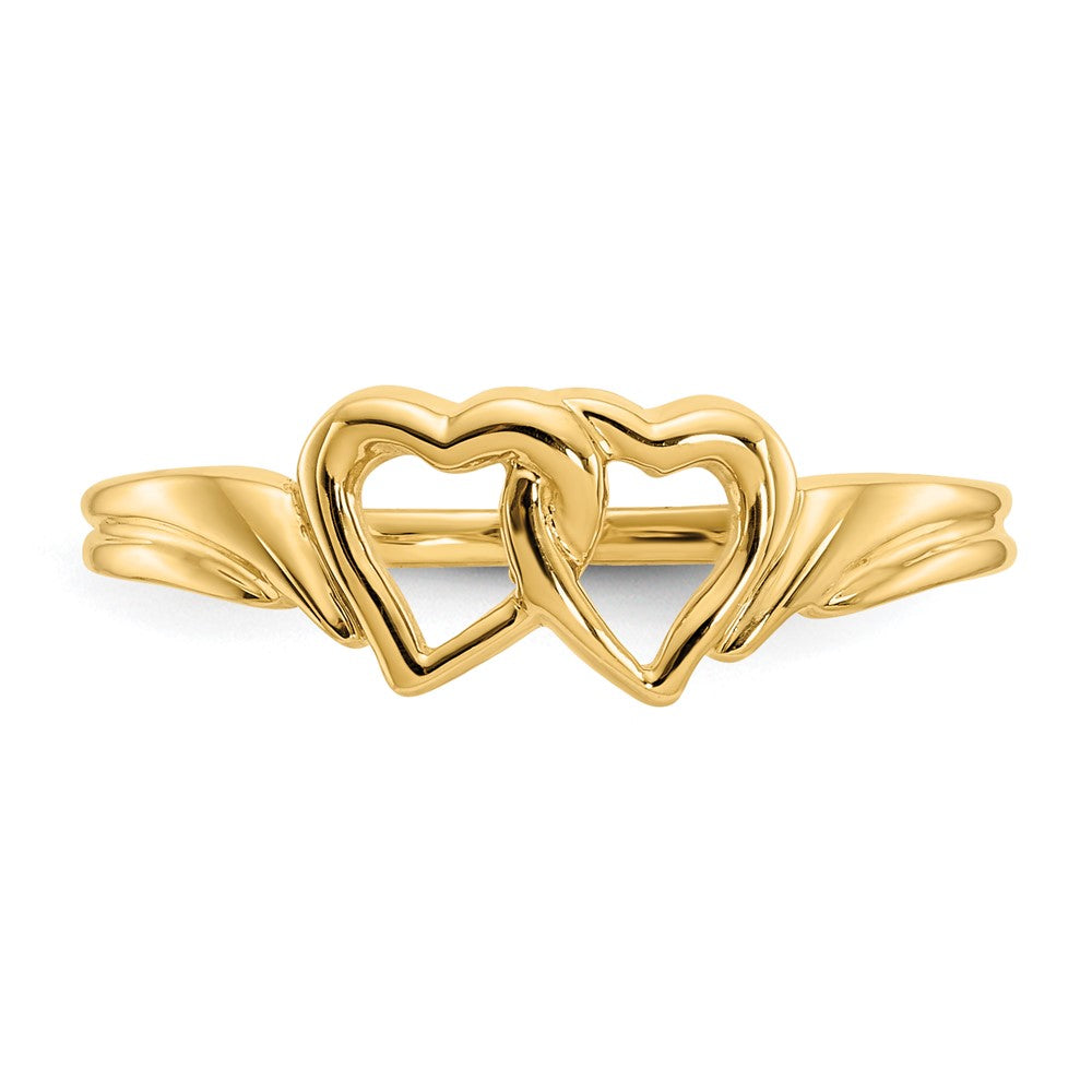 14K Gelbgold Herzring