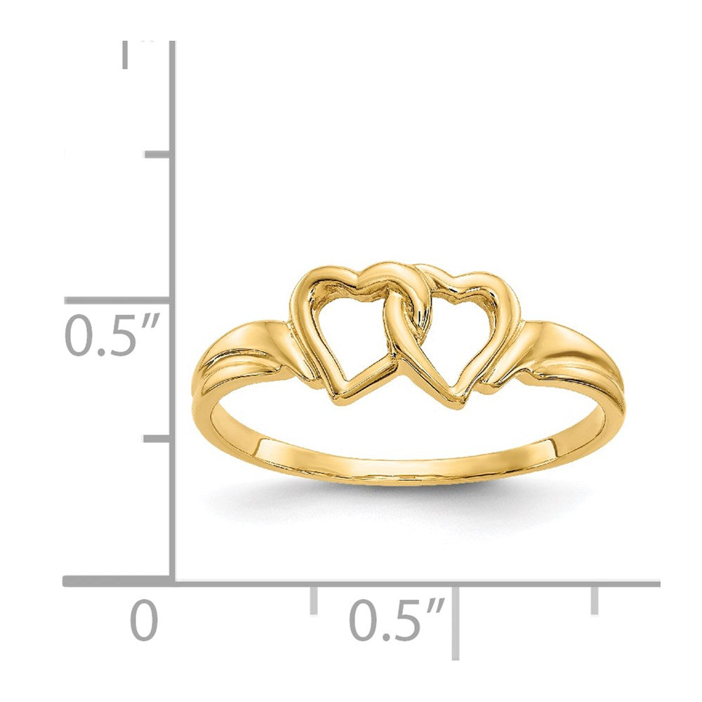 14K Gelbgold Herzring