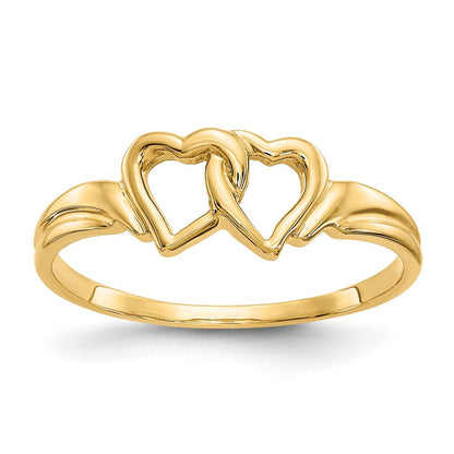 14K Gelbgold Herzring
