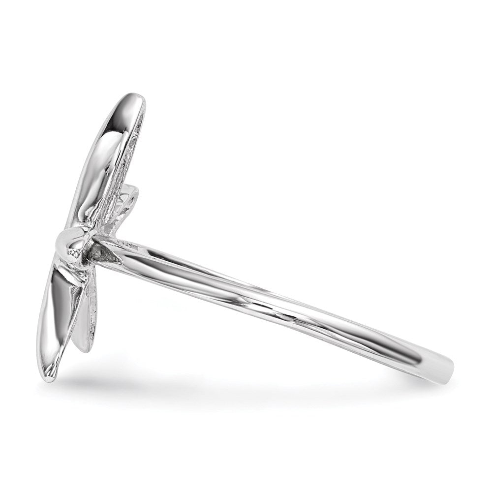 14K Weißgold Ring mit Seestern-Motiv, poliert