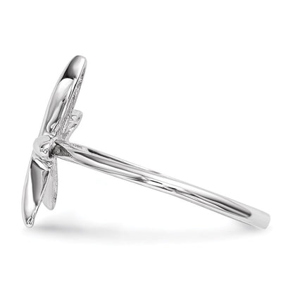 14K Weißgold Ring mit Seestern-Motiv, poliert