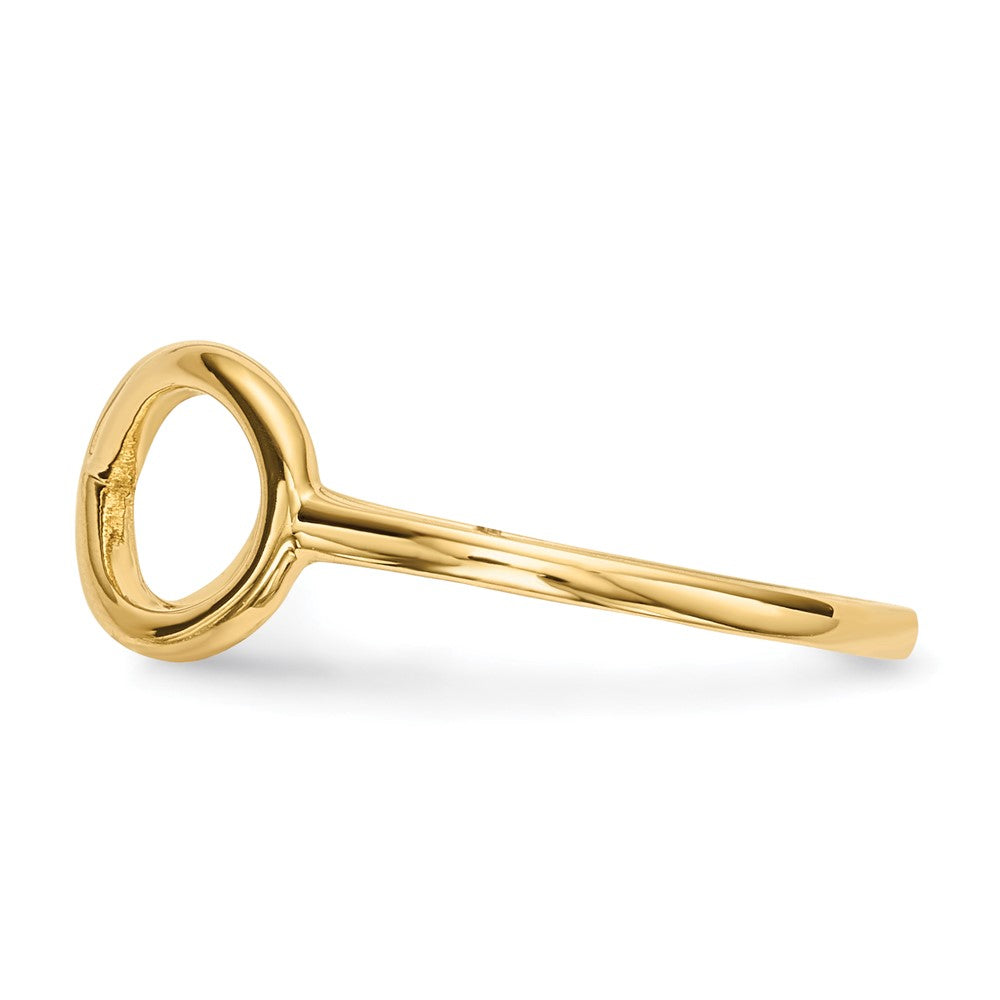 14K Gold Infinity-Ring, poliert