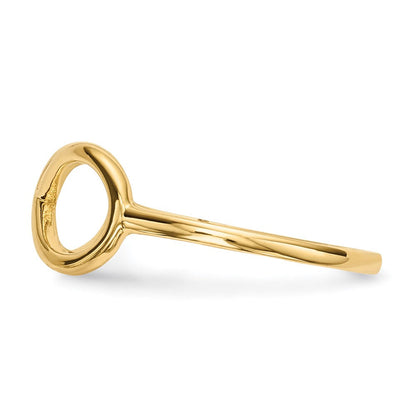 14K Gold Infinity-Ring, poliert
