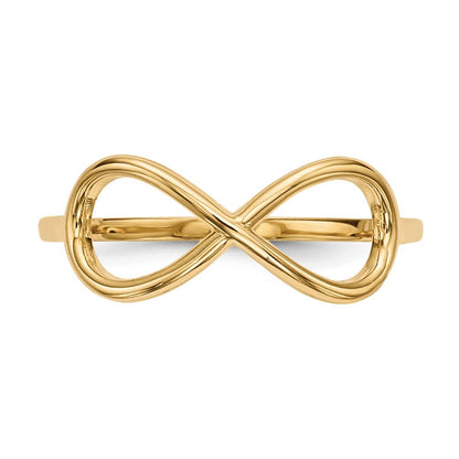 14K Gold Infinity-Ring, poliert