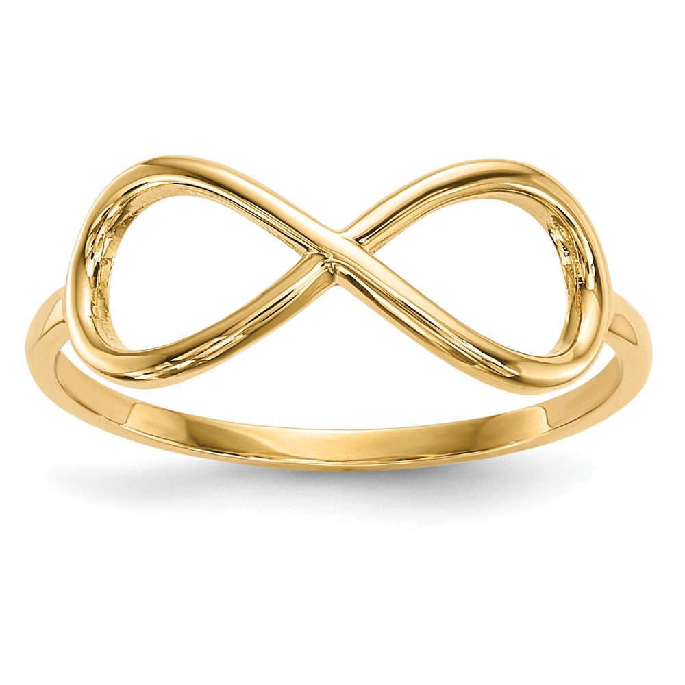 14K Gold Infinity-Ring, poliert