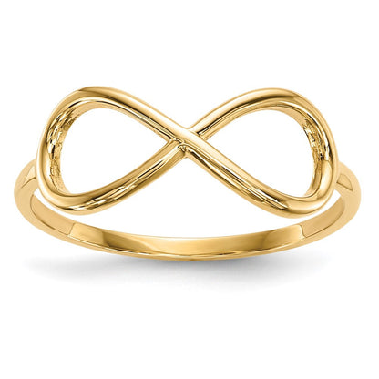 14K Gold Infinity-Ring, poliert