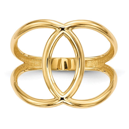 14K Gold Poliert Ring