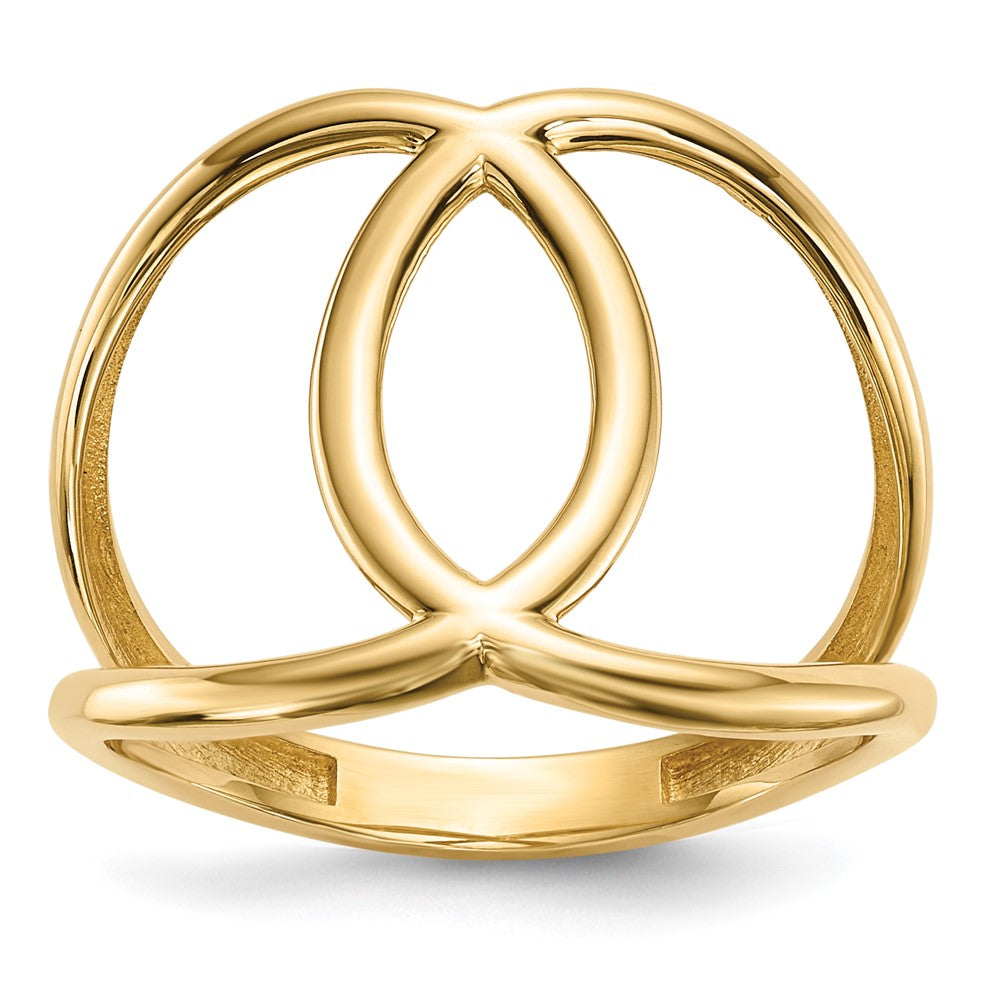 14K Gold Poliert Ring