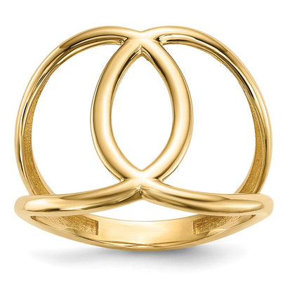 14K Gold Poliert Ring