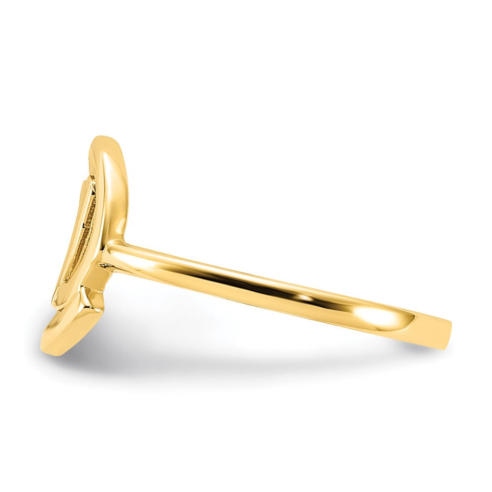14K Gold Poliert @-Symbol Ring