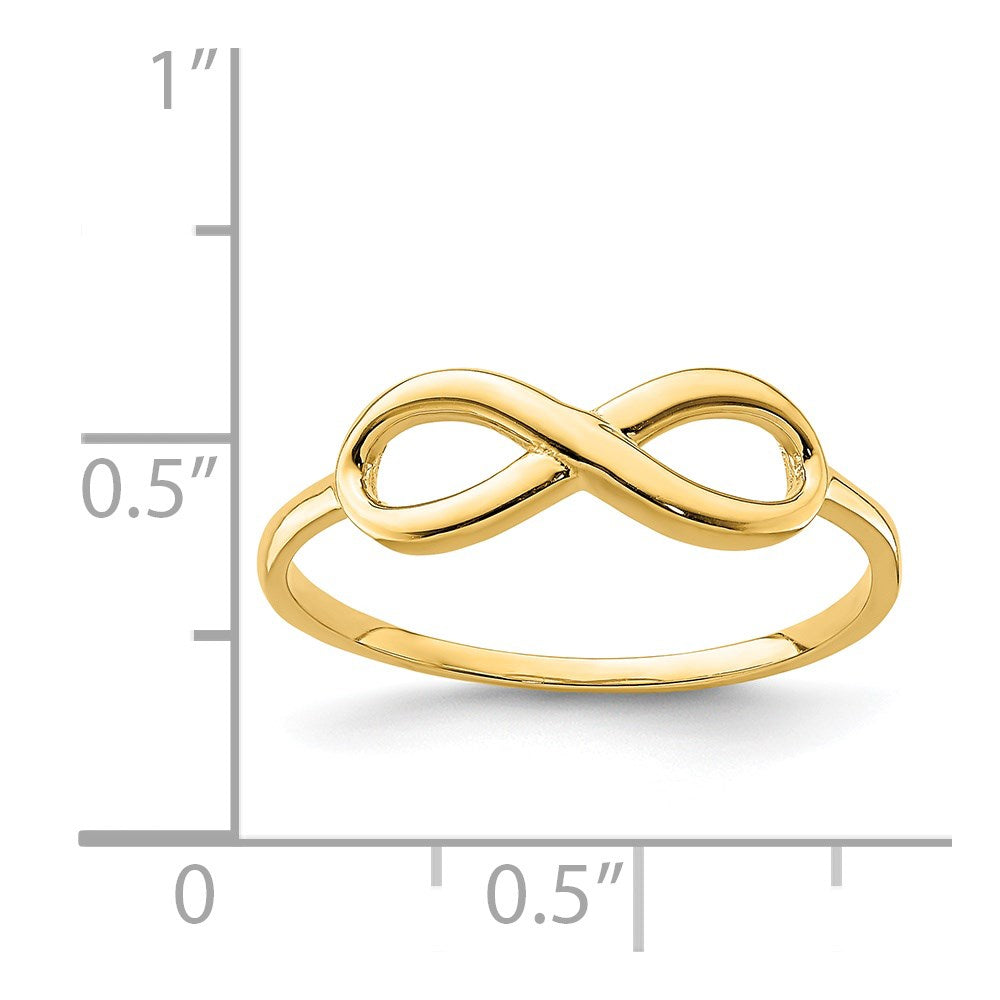 14K Gelbgold Infinity-Ring