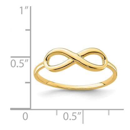 14K Gelbgold Infinity-Ring