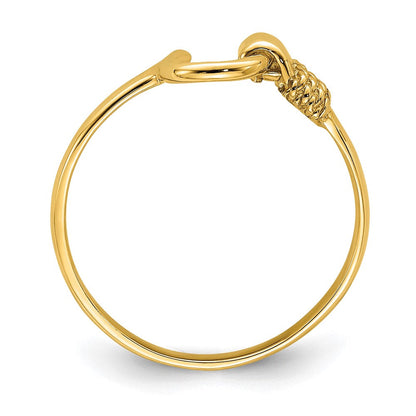 14K Gelbgold Hufeisen-Ring