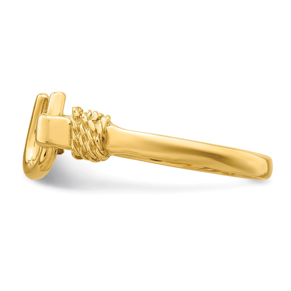 14K Gelbgold Hufeisen-Ring