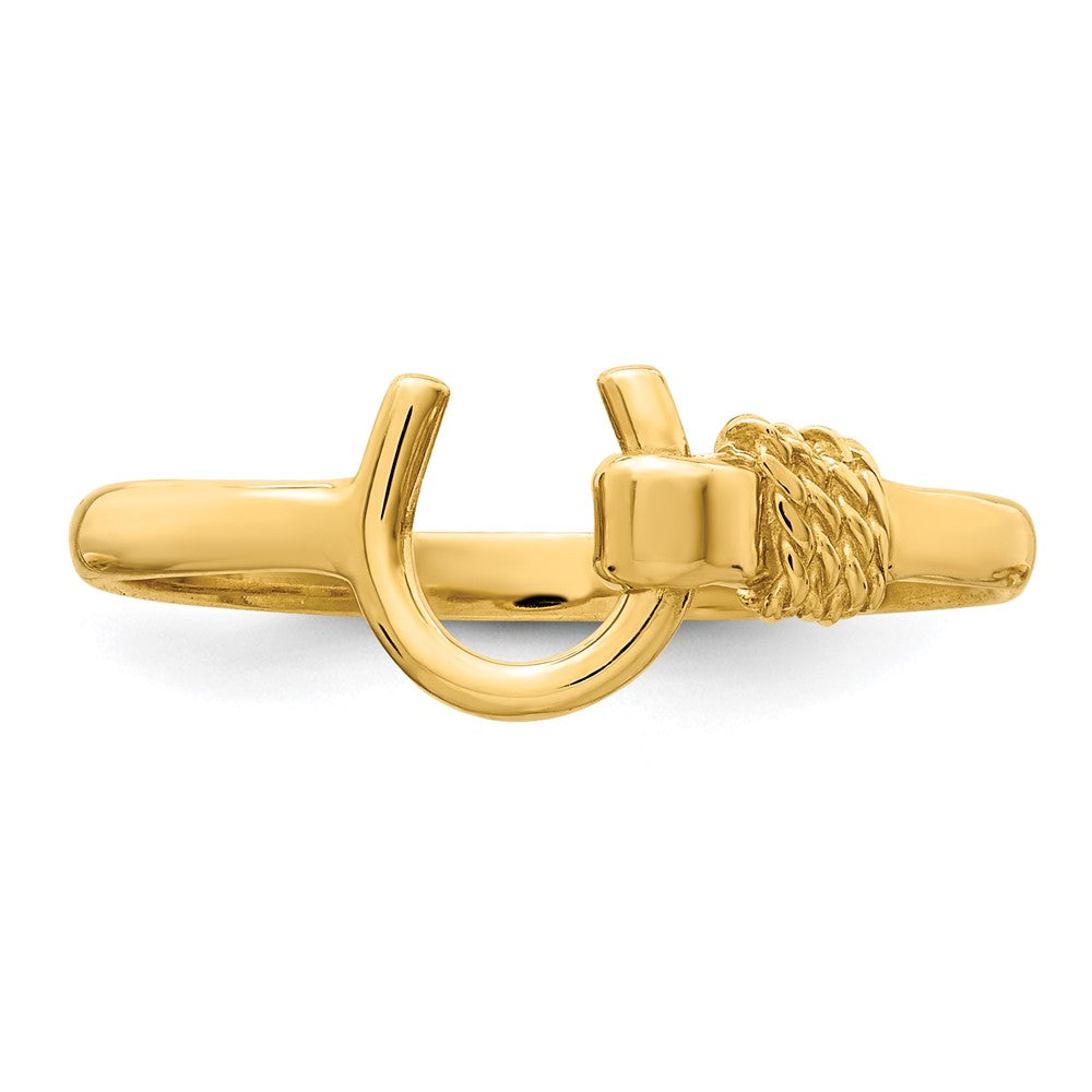 14K Gelbgold Hufeisen-Ring