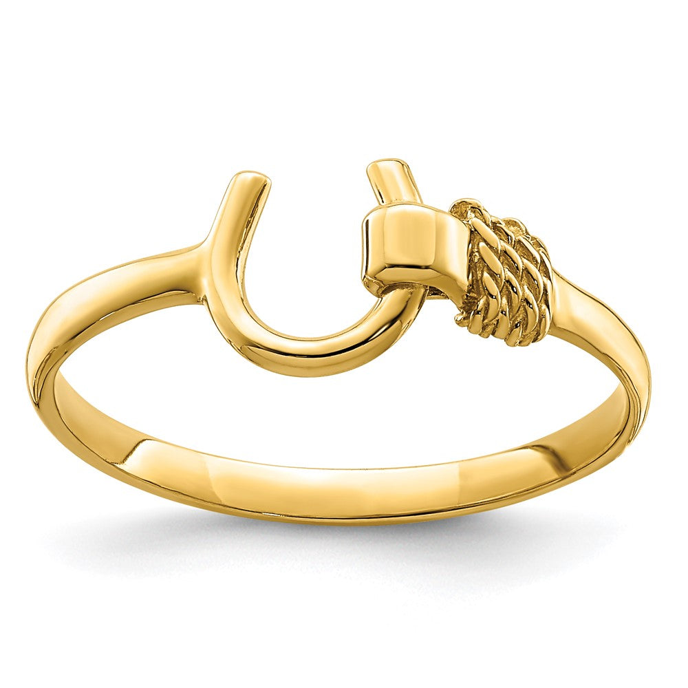 14K Gelbgold Hufeisen-Ring
