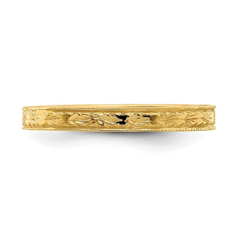 14K Gelbgold Poliertes Blumen-Ring Wait, I need to fix the adjective agreement. Here is the correct version: 14K Gelbgold Polierter Blumenring