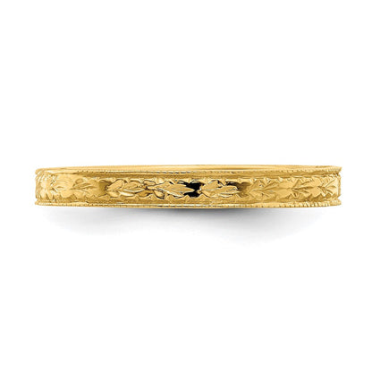 14K Gelbgold Poliertes Blumen-Ring Wait, I need to fix the adjective agreement. Here is the correct version: 14K Gelbgold Polierter Blumenring