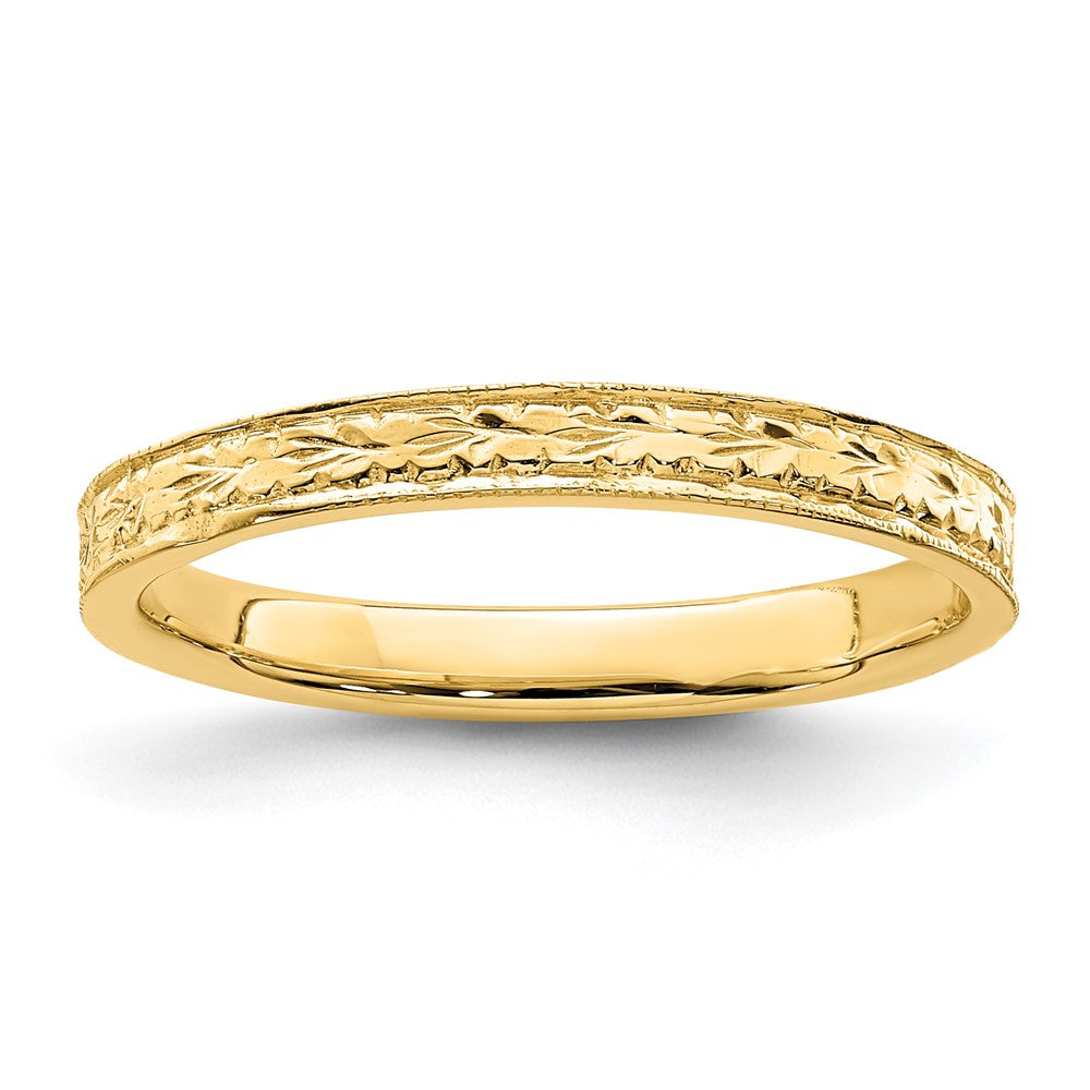 14K Gelbgold Poliertes Blumen-Ring Wait, I need to fix the adjective agreement. Here is the correct version: 14K Gelbgold Polierter Blumenring
