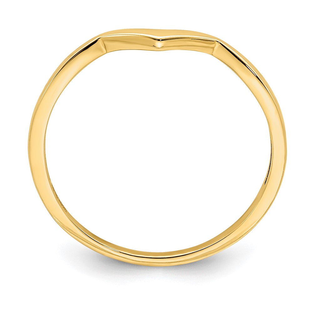Ring mit Konturdesign in 14K Gelbgold