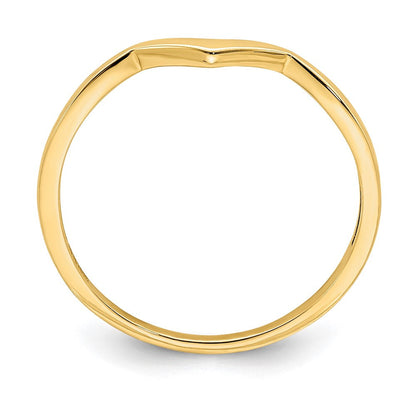 Ring mit Konturdesign in 14K Gelbgold
