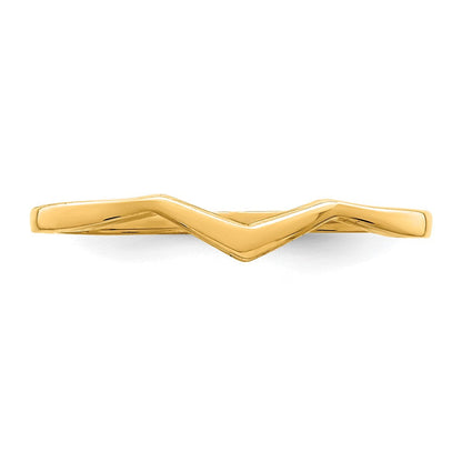 Ring mit Konturdesign in 14K Gelbgold