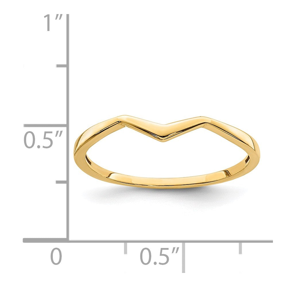 Ring mit Konturdesign in 14K Gelbgold