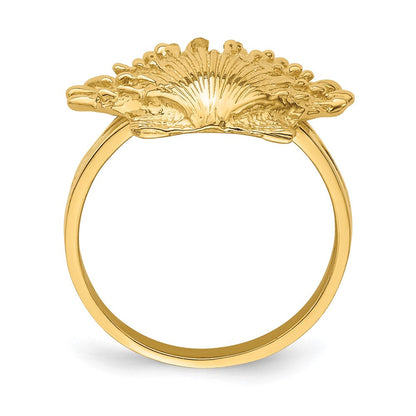Ring "Löwenpfoten-Muschel" aus 14K Gelbgold