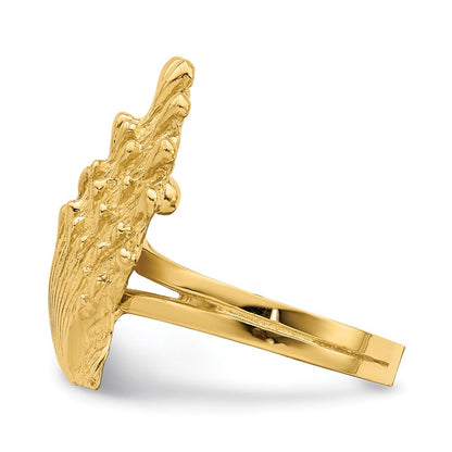 Ring "Löwenpfoten-Muschel" aus 14K Gelbgold