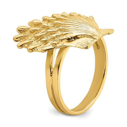 Ring "Löwenpfoten-Muschel" aus 14K Gelbgold