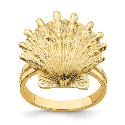 Ring "Löwenpfoten-Muschel" aus 14K Gelbgold