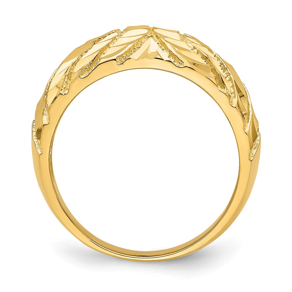 14K Gelbgold Ring mit Fancy-Diamantschliff