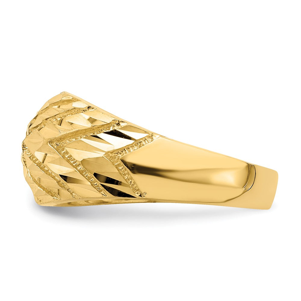 14K Gelbgold Ring mit Fancy-Diamantschliff
