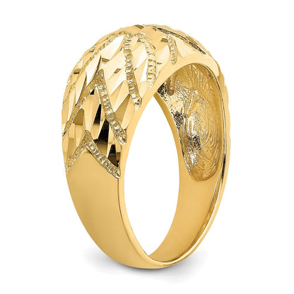 14K Gelbgold Ring mit Fancy-Diamantschliff