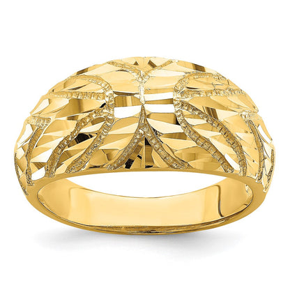 14K Gelbgold Ring mit Fancy-Diamantschliff